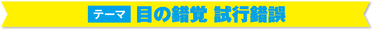 テーマ 目の錯覚　試行錯誤
