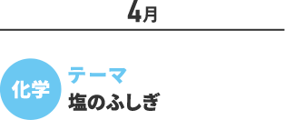 化学 テーマ　塩のふしぎ