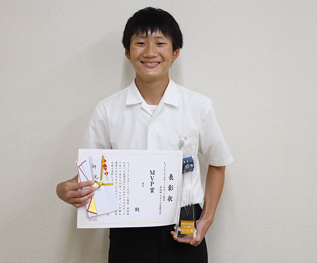 福岡県 中間教室/中学3年生（14歳）<br>山本 蒼也（やまもと そうや）さん